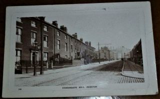 Real Photo Postcard 1915 Fishergate Hill Preston See Both Images
