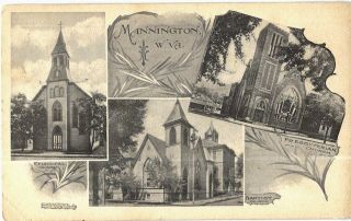 Mannington Church Collage Multiview 1910 Wv