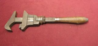 Vintage Bemis & Call 16 " Combo Wrench Wood Handle