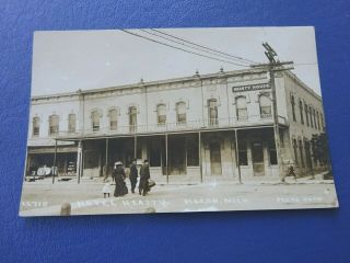 1912 Pigeon,  Michigan Real Photo Postcard,  Hotel Heasty