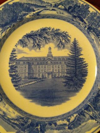 Vintage Wedgwood Of Etruria Hepburn Hall Middlebury College,  Vermont Plate 2