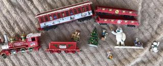 Hawthorne Village Rudolph Christmas Express Train Locomotive,  Tender,  Figures
