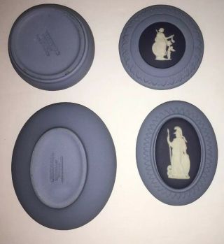 PRICE DROP Wedgwood - WOW FOUR Trinket boxes - ALL TRICOLOR - Exct 8
