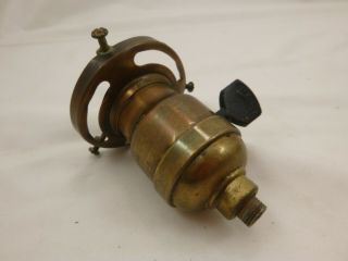 Antique P&s Brass Early Fat Boy Paddle Lamp Light Socket Hubbell Shade Ring