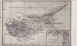 Rp: Map Of Cyprus & Western Mediterranean Sea,  00 - 10s
