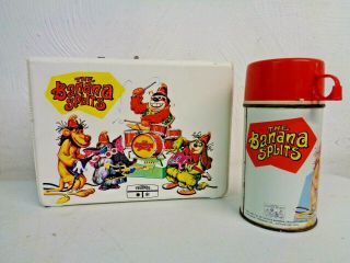 1969 Vintage Thermos King - Seeley The Banana Splits Plastic Lunchbox W Thermos