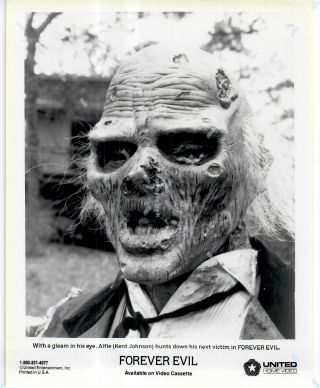 Rare Press Publicity Photo Still 8x10 Forever Evil 1987 Kent T.  Johnson Zombie