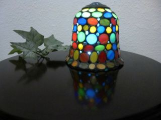 138 Pc Stained Glass Tiffany Style 5 1/2 " Lamp Shade Multi - Colored 3/8 " Opening