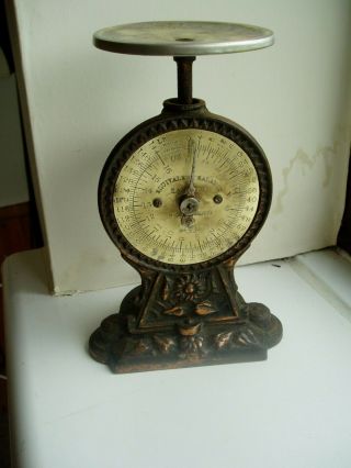 Rare Victorian " Equivalent Balance " Scales By Salter 