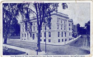 Springfield,  Mass,  Building Of The Springfield Fire & Marine Ins.  Company