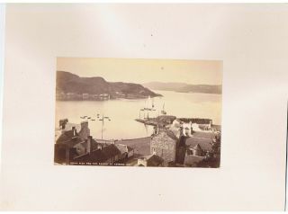 Mounted Albumen Photograph - Oban Pier & The Sound Of Kerrera Scotland