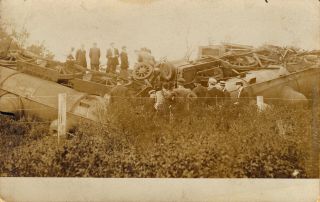 East Ryegate,  Vt Rppc Bad Train Wreck April 4,  1908 3