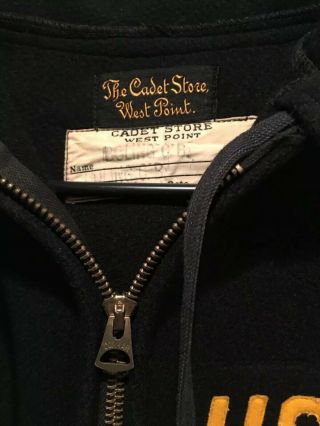 USMA 1958 West Point Cadet Military Army Black Wool Parka Hoodie Jacket Coat 6