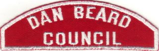 Boy Scout Rws Dan Beard / Council Red & White Full Strip