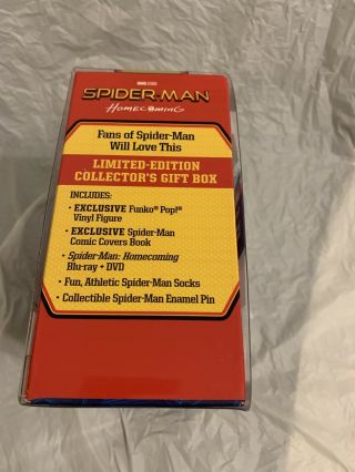 Spider - Man Homecoming Walmart Exclusive Lmtd.  Ed Gift Box with FUNKO POP 259 4