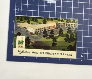 Advertising Holiday Inn Manhattan Kansas KS Tuttle Creek The Barn Club Postcard 3
