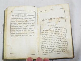 1848 John Quincy Adams The Bible And Its Teachings Letters To His Son Book