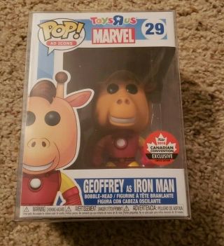Funko Pop Geoffrey As Iron Man Toys R Us Exclusive Canada Candian Convention