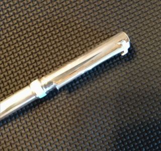Tiffany & Co.  Sterling Silver Enamel Retractable T - clip Ballpoint Pen 4