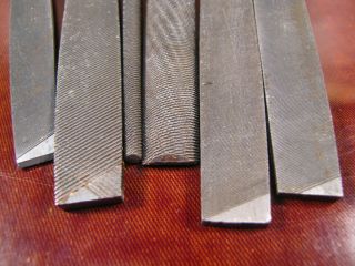 Nicholson,  Heller,  Etc.  Wood Handle Machinist Metal Files VGC. 2