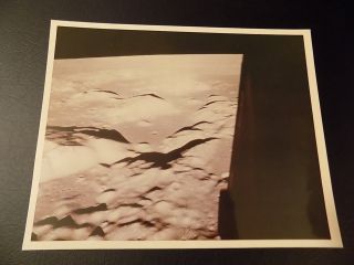 Very Uncommon Vtg Nasa Apollo 17 Lunar Surface Photo - A Kodak Paper