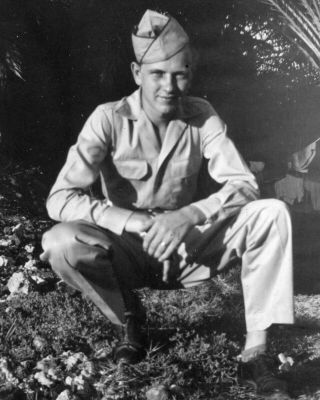 Vintage Photo: Hawaii Military Man Male Uniform 40 