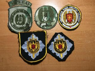 5 Georgia (europa) Patch Police - Swat Special Team - Rare