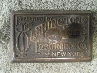 Antique Wax Seal Stamp The Washington Life Insurance Co Ny John Becker Boston
