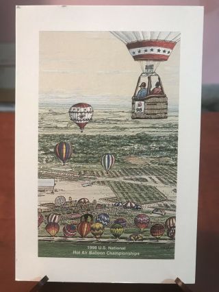Postcard 1998 U.  S.  National Hot Air Balloon Championships