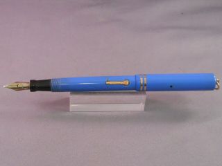 Conklin Vintage Blue Ring Top Fountain Pen - - flexible medium 2