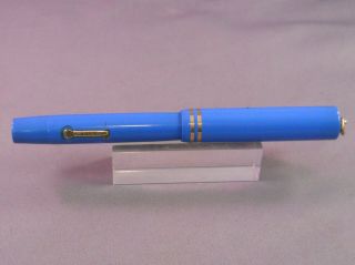 Conklin Vintage Blue Ring Top Fountain Pen - - flexible medium 4