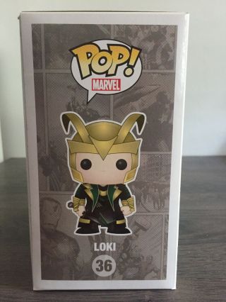 Funko Pop Marvel Loki Thor The Dark World Gold Helmet Vaulted 36 2
