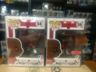 Funko Pop Nba Michael Jordan Set Of 2 54 56 Target Exclusive