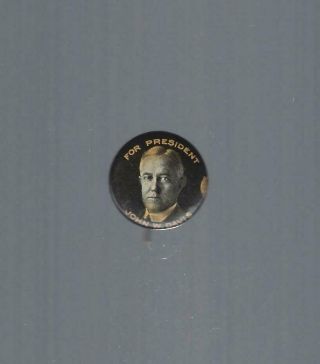 1924 John W.  Davis Picture Campaign Pin - Back Button