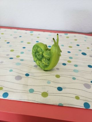 Enesco Home Grown Lettuce Brussel Sprout Snail Figurine