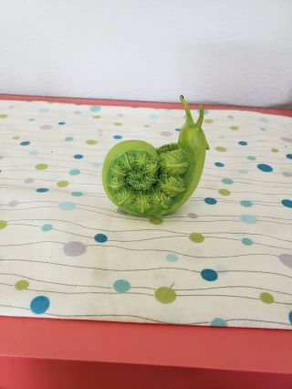 Enesco Home Grown Lettuce Brussel Sprout Snail Figurine 3