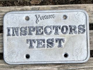 Vintage Viking Automatic Fire Sprinkler Co.  “viking Inspectors Test” Plaque Sign