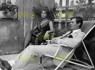Photo - Sophia Loren & Marcello Mastroianni On Set " Yesterday,  Today & Tomorrow "