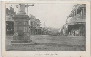 Vintage Postcard Q.  I.  T.  Bureau Nicholas St Ipswich Queensland 1900s