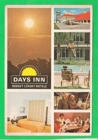 Postcard Days Inn Atlanta Georgia Vintage 6770