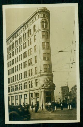 1915 San Francisco Panama - Pacific Intl.  Exposition " Flatiron Building " Rppc