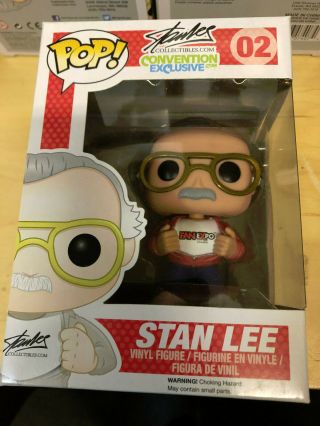 Funko Pop Convention Exclusive Stan Lee Canadian Fan Expo Con 2014 Series 2
