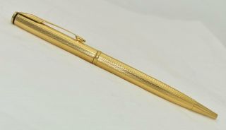 Vintage Parker Sonnet Ballpoint Pen Gold Plated Barrel Barley Corn Pattern