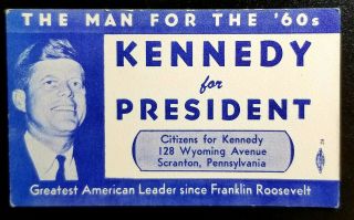 John F.  Kennedy Johnson Jfk The Man Of The 