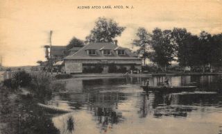 Nj - 1930’s Restaurant Along Atco Lake In Atco,  Jersey - Camden County