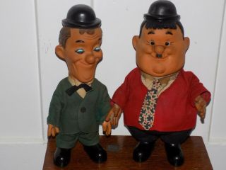 Laurel And Hardy Larry Harmon Plastic Dolls