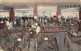 Springfield Il Sears Department Store Fair Exhibit Bradley Farm Implements 1913