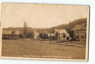 Lincoln Centre Vermont Vt Rppc Real Photo 1910 General View From The North