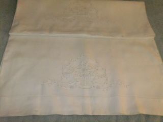 Pillow Cases Vintage White With Embroidery 13pc