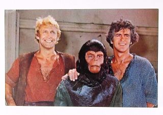 C.  1974 Planet Of The Apes Tv Show Color Photo Fan Card Facsimile Signed